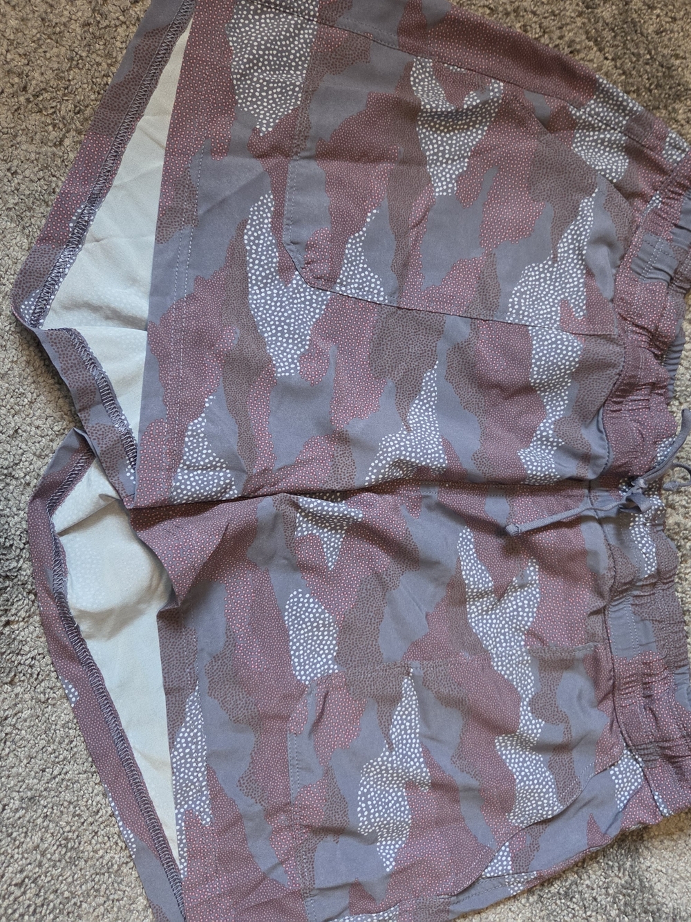 Kuhl Pink and Gray Printed Athletic Shorts